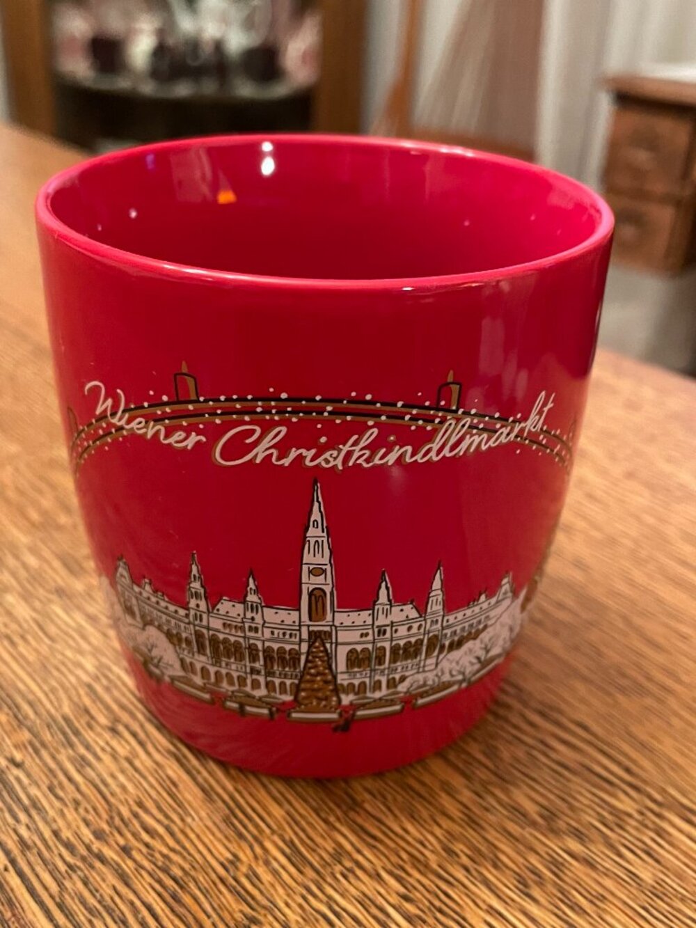 Vienna Christmas Market "Wiener Christkindlmarkt" Souvenir Coffee Cup 11 ounces